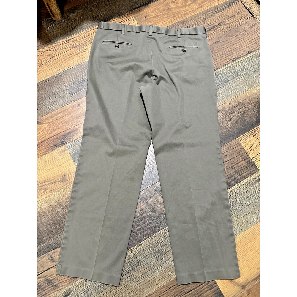 Dockers Mens Straight Fit Chino Pants Olive Taupe 40x32 Stretch Cotton Trousers